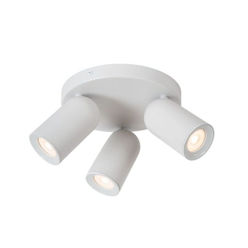 Lucide Lucide PUNCH - Ceiling spotlight - D21 cm - 3xGU10 - White 13958/13/31