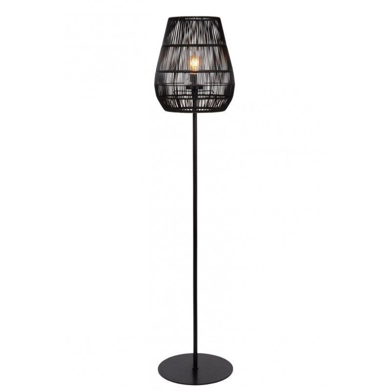 Lucide Lucide NERIDA - Floor lamp Outdoor - D35 cm - 1xE27 - IP44 - Black 03845/81/30