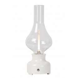 Lucide Lucide JASON - Rechargeable Table lamp - Battery - LED Dim. - 1x2W 3000K - 3 StepDim - White 74516/02/31