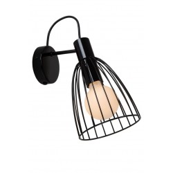 Lucide Lucide MACARONS - Wall light - 1xE27 - Black 74217/01/30