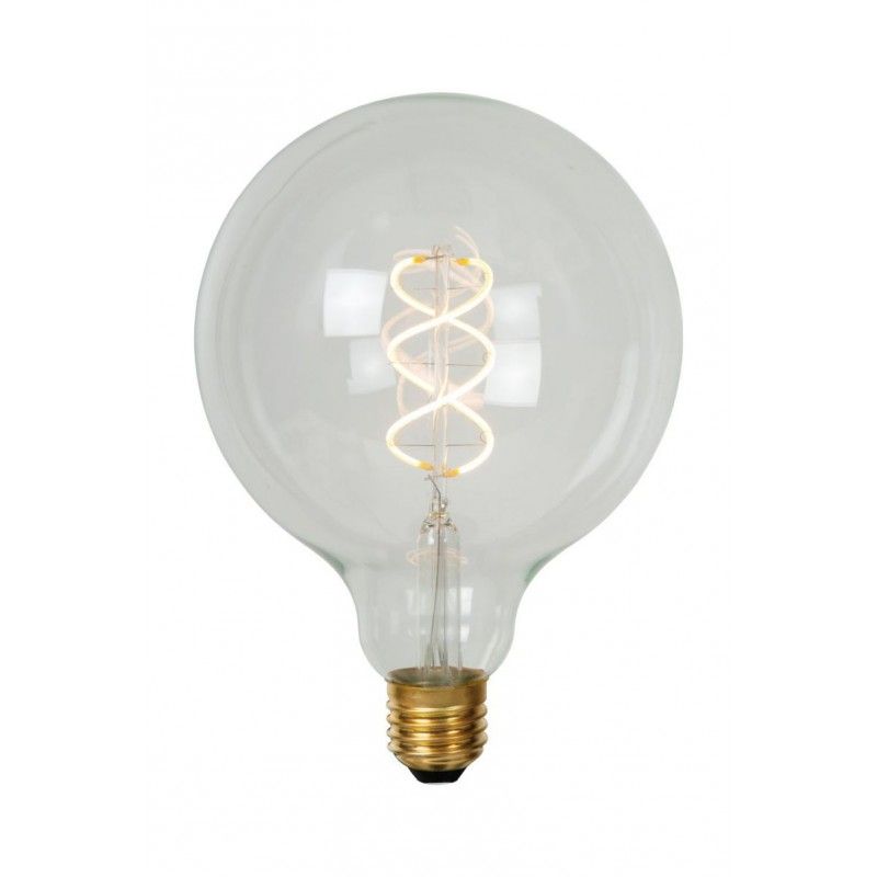 Lucide Lucide G125 - Filament bulb - D12,5 cm - LED Dim. - E27 - 1x5W 2700K - Transparant 49033/05/60