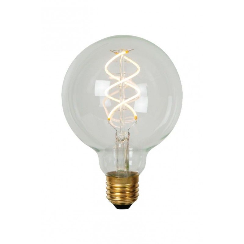 Lucide Lucide G95 - Filament bulb - D9,5 cm - LED Dim. - E27 - 1x5W 2700K - Transparant 49032/05/60