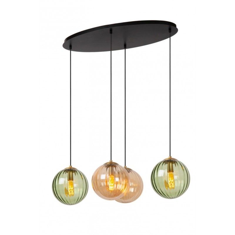 Lucide Lucide MONSAREZ - Pendant light - 4xE27 - Green 45493/04/33