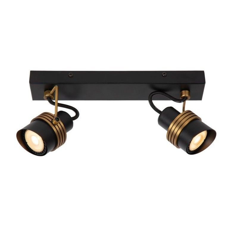 Lucide Lucide TUNDRAN - Ceiling spotlight - 2xGU10 - Black 34944/02/30