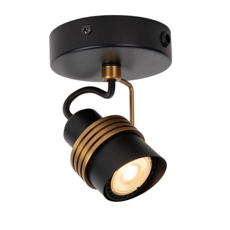 Lucide Lucide TUNDRAN - Ceiling spotlight - 1xGU10 - Black 34944/01/30