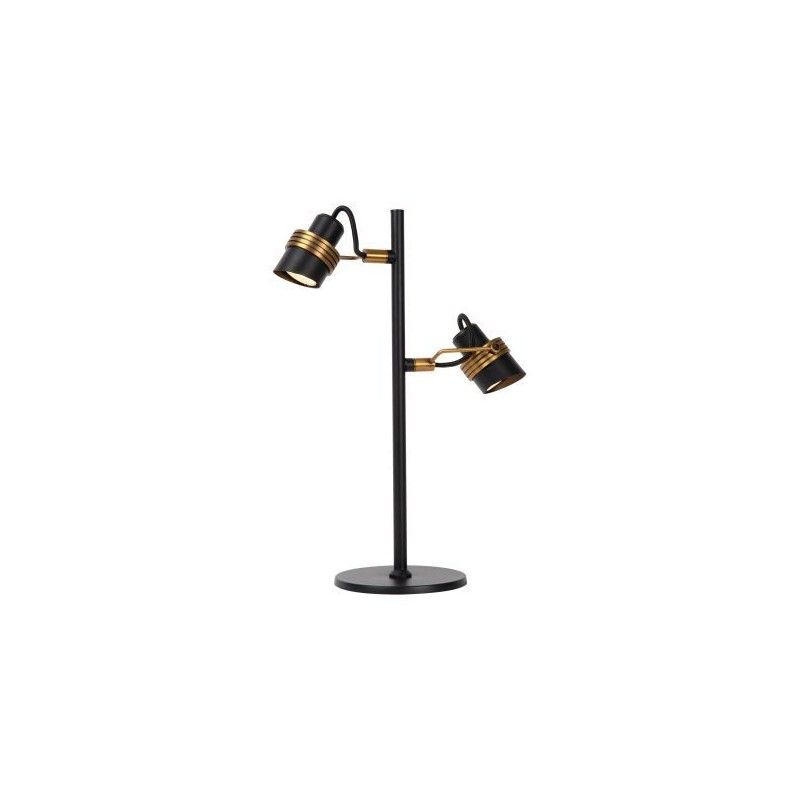 Lucide Lucide TUNDRAN - Table lamp - 2xGU10 - Black 34544/02/30