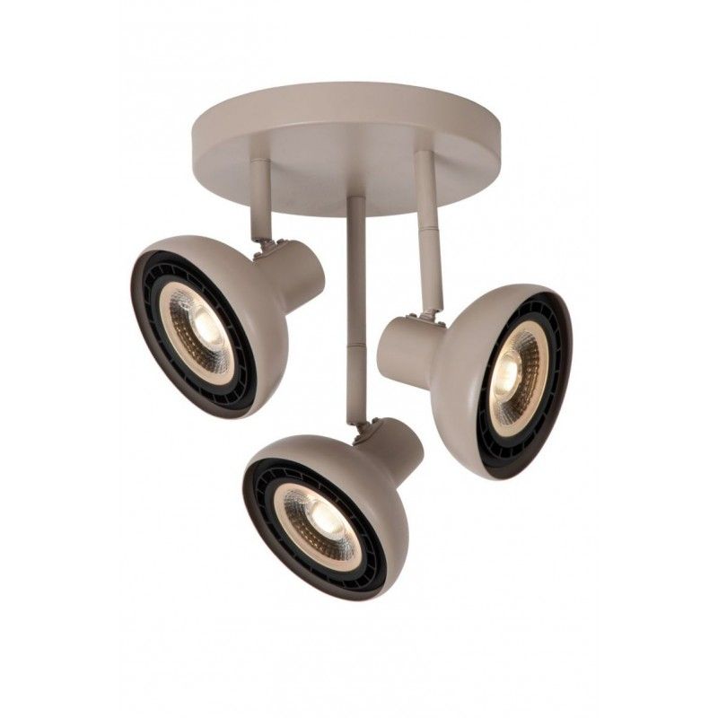 Lucide Lucide SENSAS - Ceiling spotlight - D25,8 cm - 3xES111 - Cream 30997/13/38
