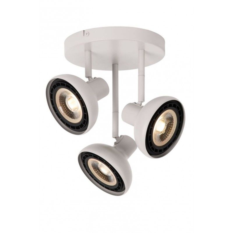 Lucide Lucide SENSAS - Ceiling spotlight - D25,8 cm - 3xES111 - White 30997/13/31