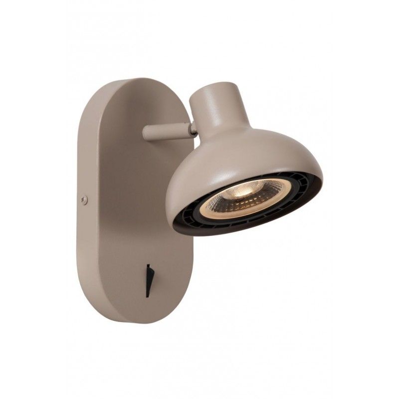 Lucide Lucide SENSAS - Wall spotlight - 1xES111 - Cream 30997/11/38