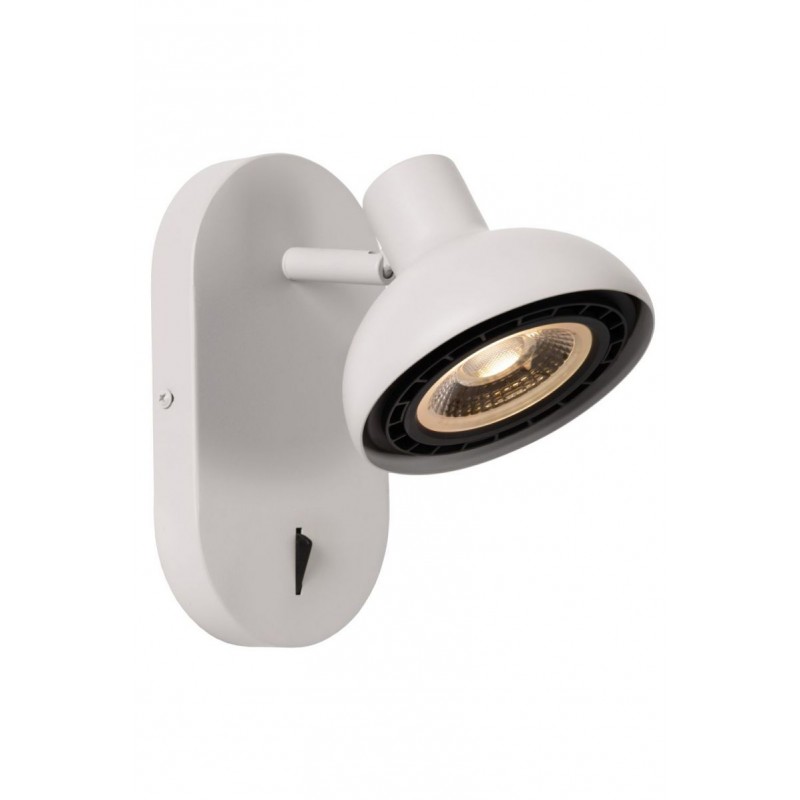 Lucide Lucide SENSAS - Wall spotlight - 1xES111 - White 30997/11/31