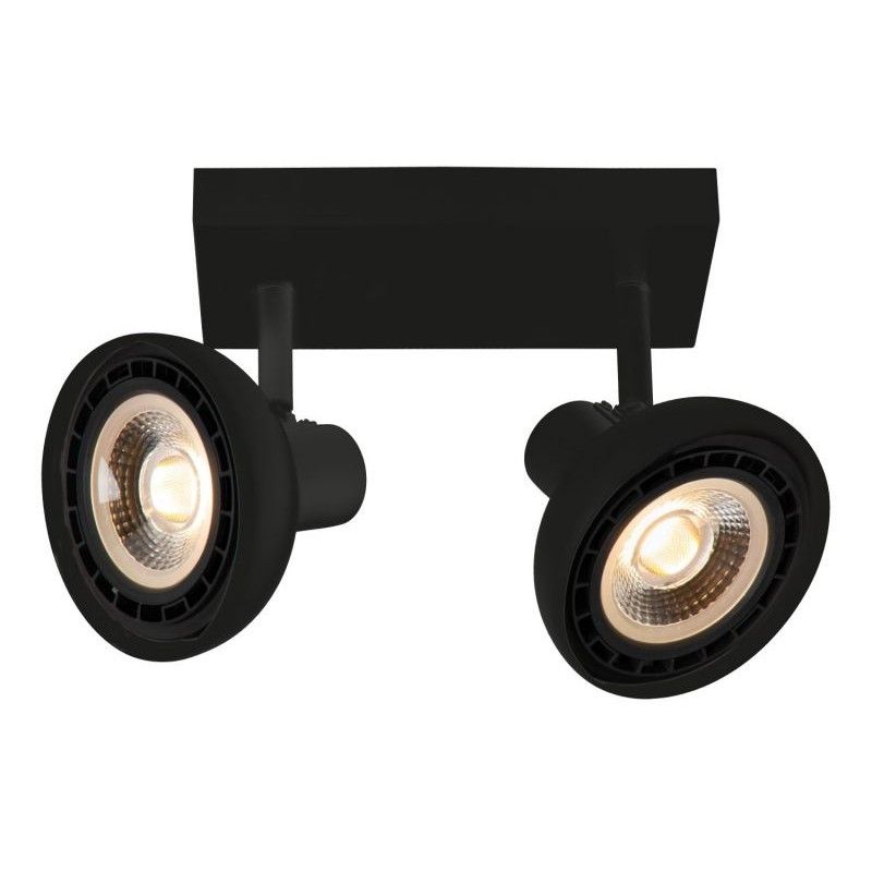 Lucide Lucide SENSAS - Ceiling spotlight - 2xES111 - Black 30997/02/30