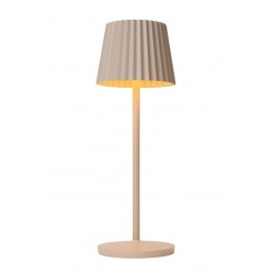 Lucide Lucide JUSTINE - Rechargeable Table lamp Outdoor - LED Dim. - 1x2W 2700K - IP54 - Contact charg - Cream 27889/02/38