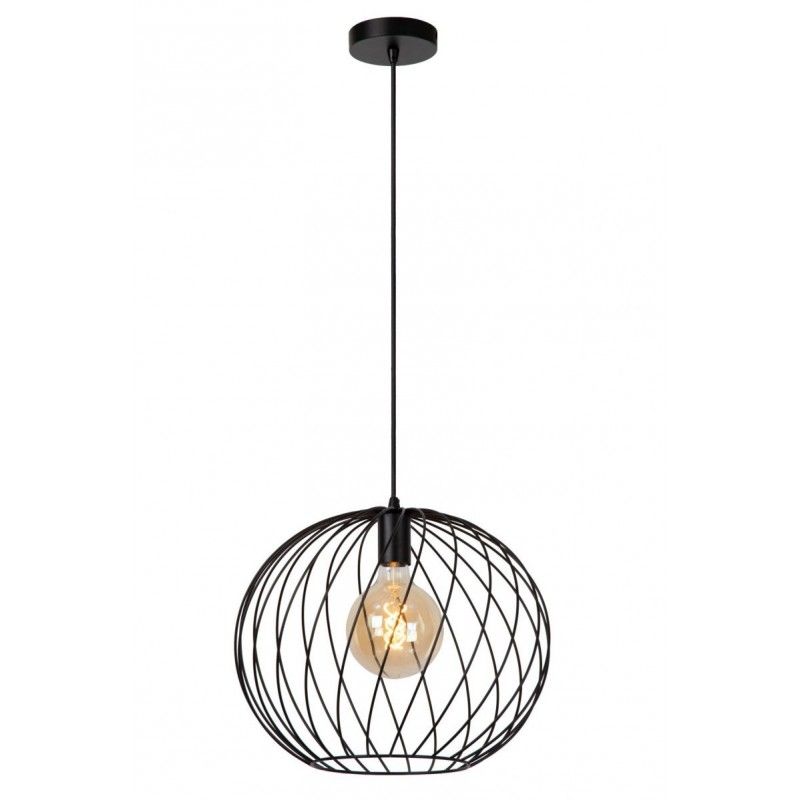 Lucide Lucide DANZA - Pendant light - D40 cm - 1xE27 - Black 21428/40/30