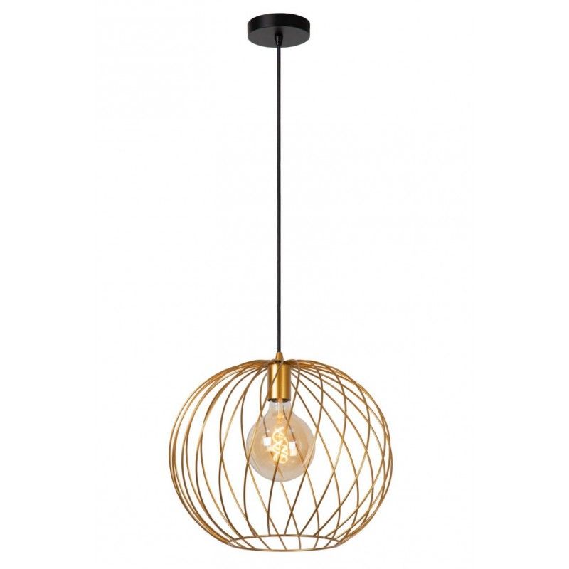 Lucide Lucide DANZA - Pendant light - D40 cm - 1xE27 - Matt Gold / Brass 21428/40/02