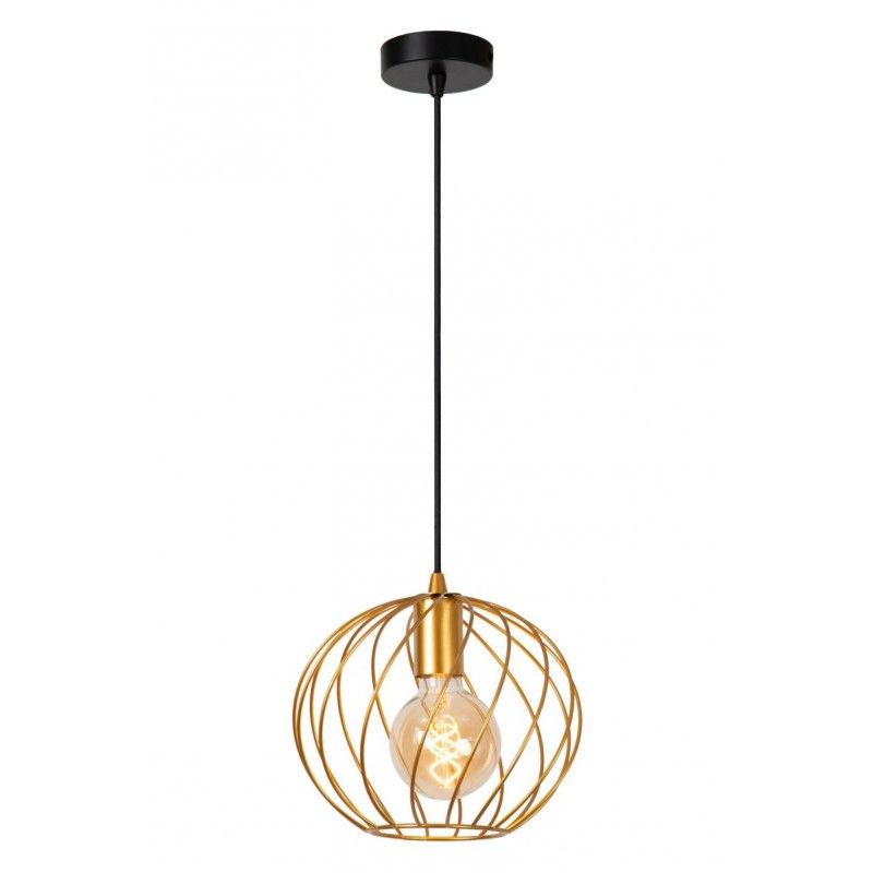 Lucide Lucide DANZA - Pendant light - D25 cm - 1xE27 - Matt Gold / Brass 21428/25/02