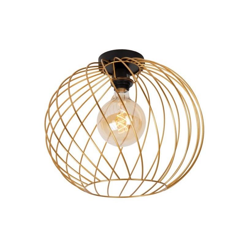 Lucide Lucide DANZA - Flush ceiling light - D40 cm - 1xE27 - Matt Gold / Brass 21128/40/02