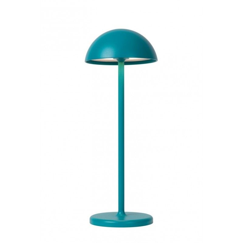 Lucide Lucide JOY - Rechargeable Table lamp Outdoor - Battery - ? 12 cm - LED Dim. - 1x1,5W 3000K - IP54 - Turquoise 15500/02/37