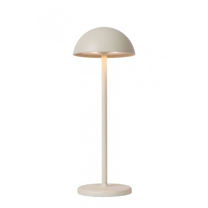 Lucide Lucide JOY - Rechargeable Table lamp Outdoor - Battery - ? 12 cm - LED Dim. - 1x1,5W 3000K - IP54 - White 15500/02/31