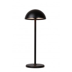 Lucide Lucide JOY - Rechargeable Table lamp Outdoor - Battery - D12 cm - LED Dim. - 1x1,5W 3000K - IP54 - Black 15500/02/30