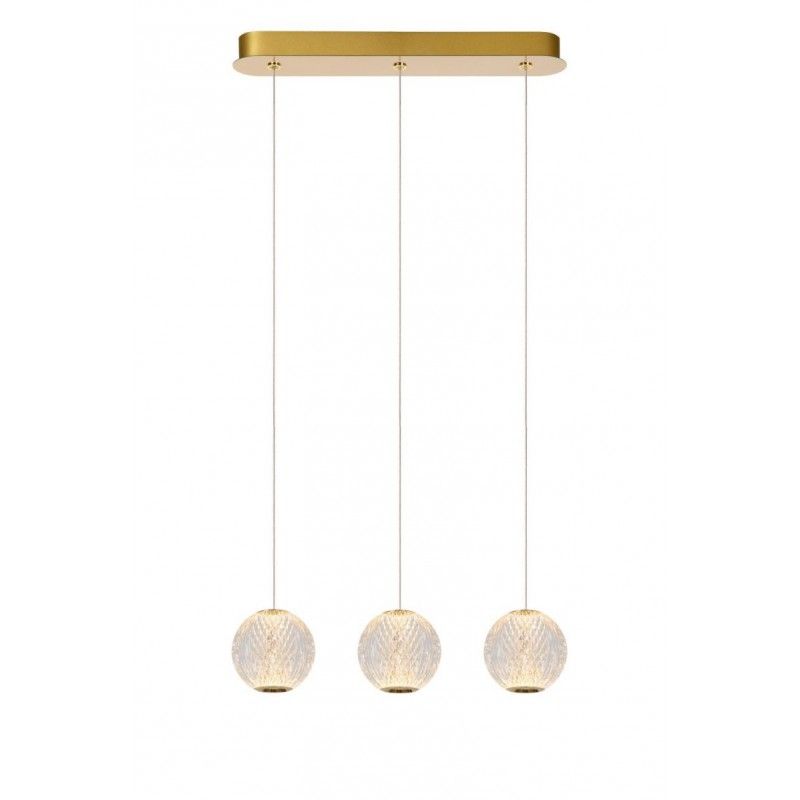 Lucide Lucide CINTRA - Pendant light - LED Dim. - 3x4,7W 2700K - Transparant 13499/12/60