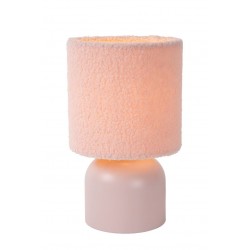 Lucide Lucide WOOLLY - Table lamp - D16 cm - 1xE14 - Pink 10516/01/66