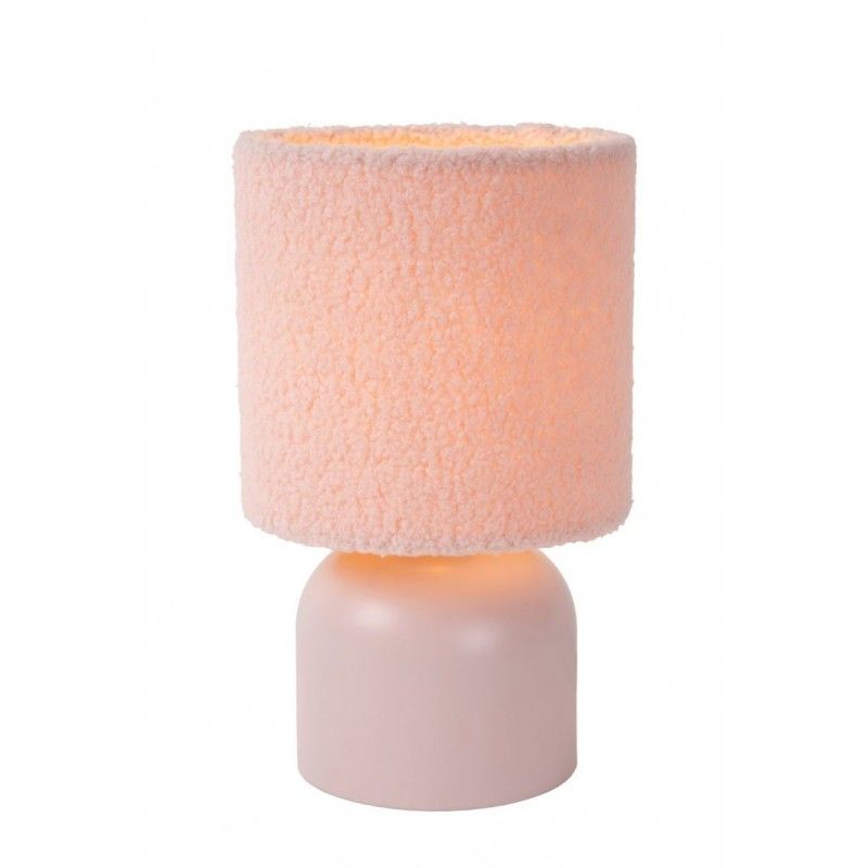 Lucide Lucide WOOLLY - Table lamp - D16 cm - 1xE14 - Pink 10516/01/66