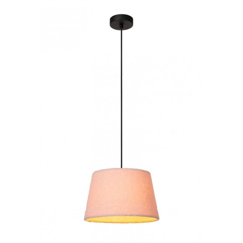 Lucide Lucide WOOLLY - Pendant light - D28 cm - 1xE27 - Pink 10416/01/66