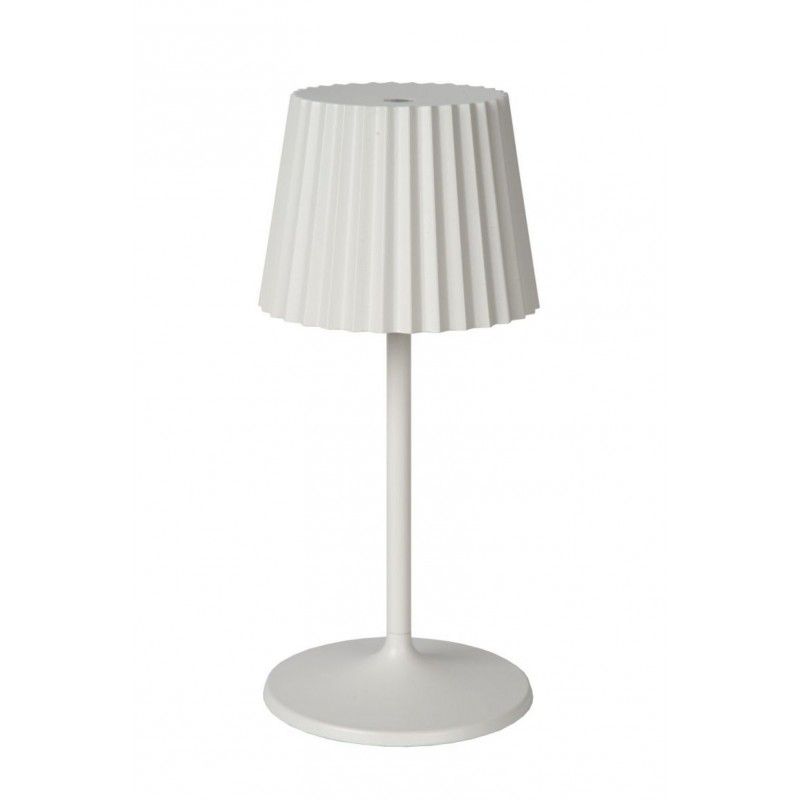 Lucide Lucide JUSTINE - Table lamp Outdoor - LED Dim. - 1x2W 2700K - IP54 - White 27889/02/31