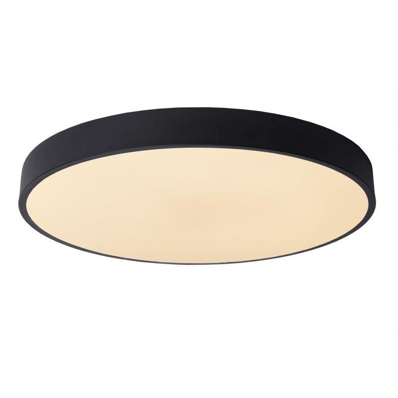 Lucide Lucide UNAR - Flush ceiling light - D50 cm - LED Dim. - 1x36W 2700K - 3 StepDim - Black 79185/50/30