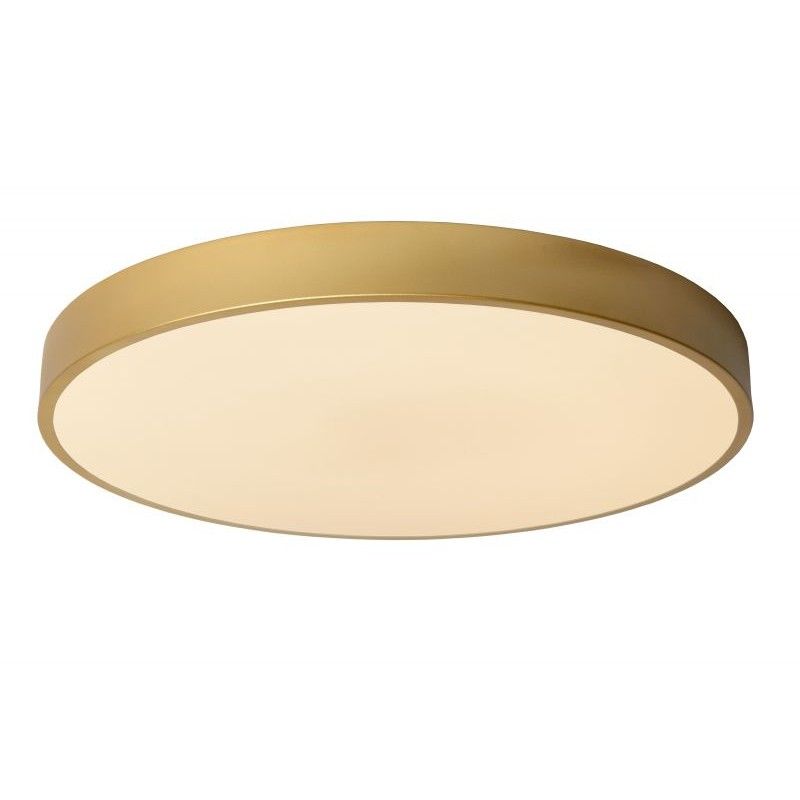Lucide Lucide UNAR - Flush ceiling light - D50 cm - LED Dim. - 1x36W 2700K - 3 StepDim - Matt Gold / Brass 79185/50/02