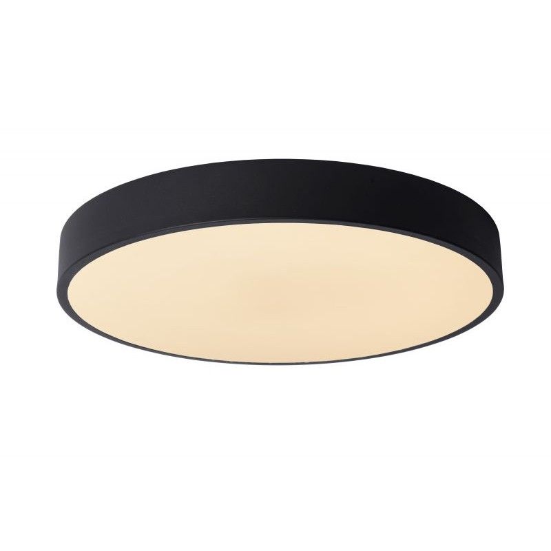 Lucide Lucide UNAR - Flush ceiling light - D40 cm - LED Dim. - 1x24W 2700K - 3 StepDim - Black 79185/40/30