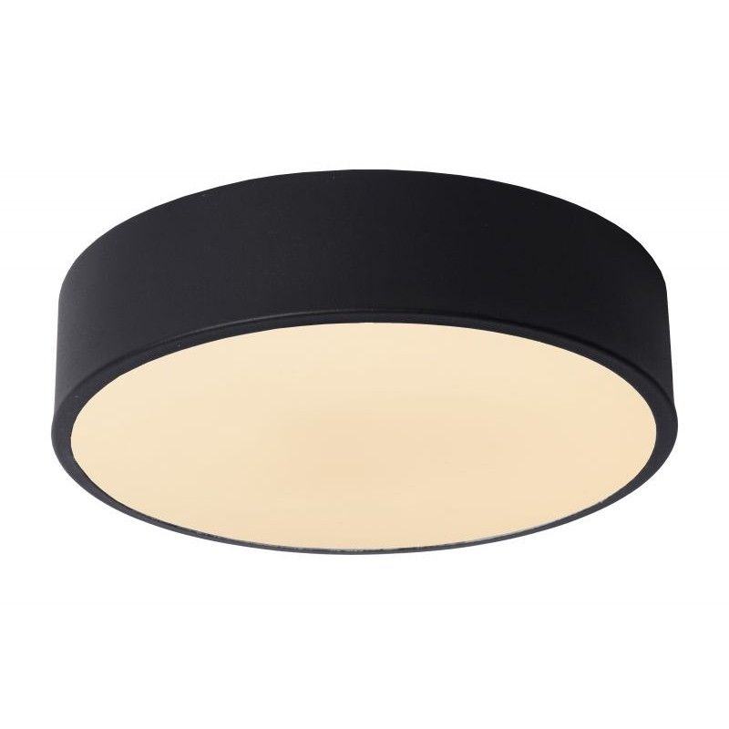 Lucide Lucide UNAR - Flush ceiling light - D20 cm - LED Dim. - 1x12W 2700K - 3 StepDim - Black 79185/20/30