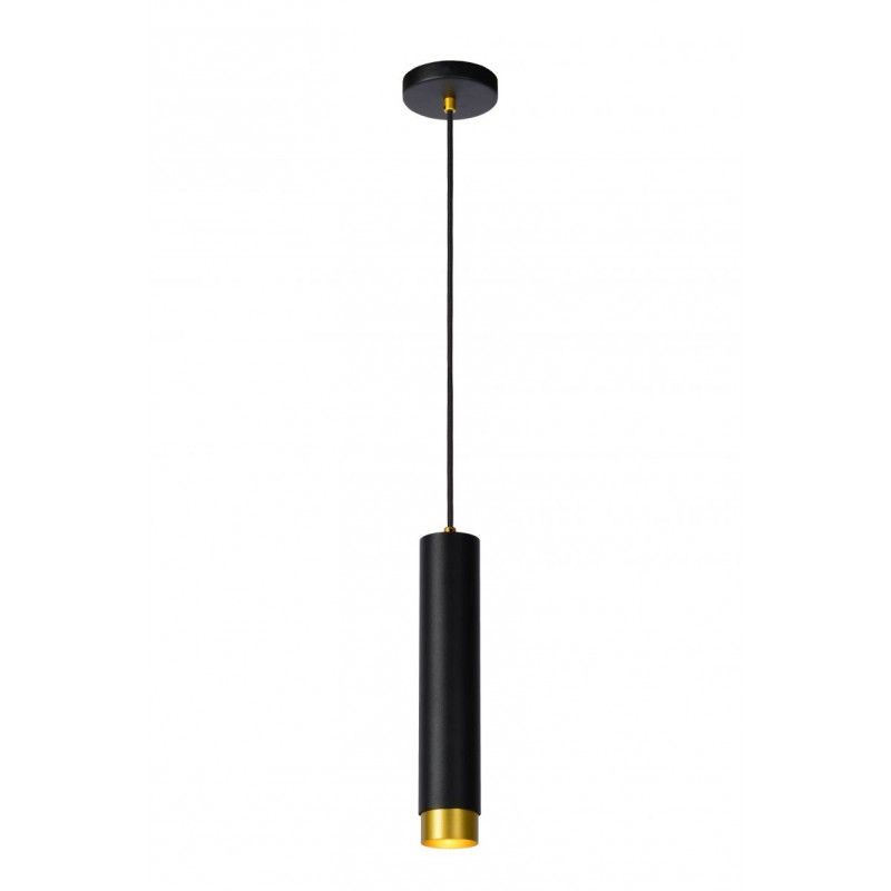 Lucide Lucide FLORIS - Pendant light - D5,9 cm - 1xGU10 - Black 35413/01/30