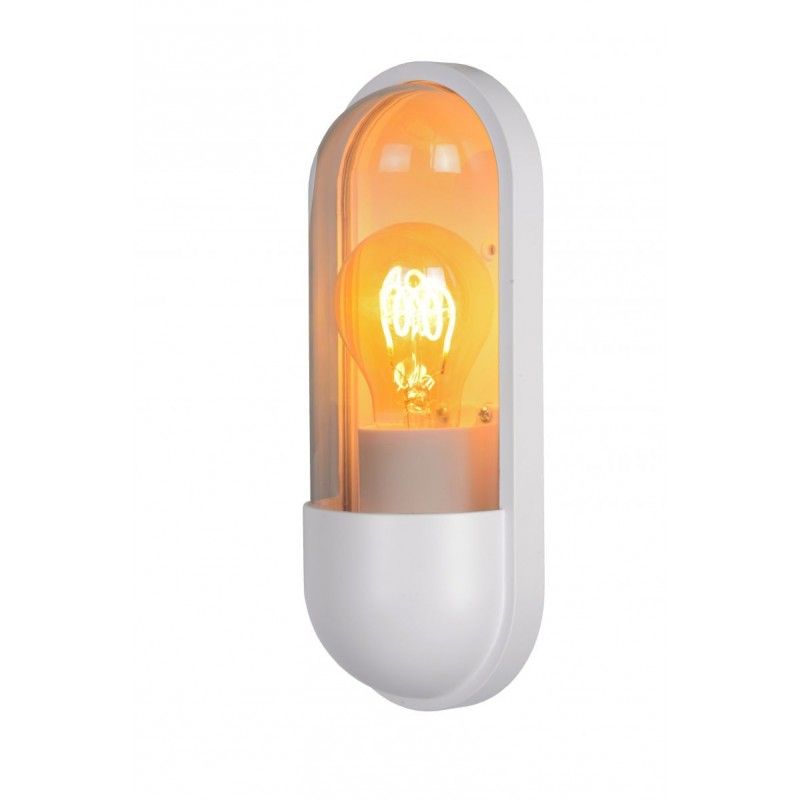 Lucide Lucide CAPSULE - Wall light Outdoor - 1xE27 - IP65 - White 29897/01/31