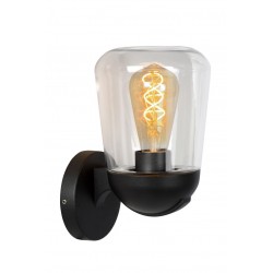 Lucide Lucide TULSA - Wall light Outdoor - 1xE27 - IP44 - Black 27837/01/30