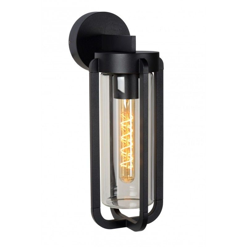 Lucide Lucide GARLAND - Wall light Outdoor - 1xE27 - IP44 - Black 27822/01/30