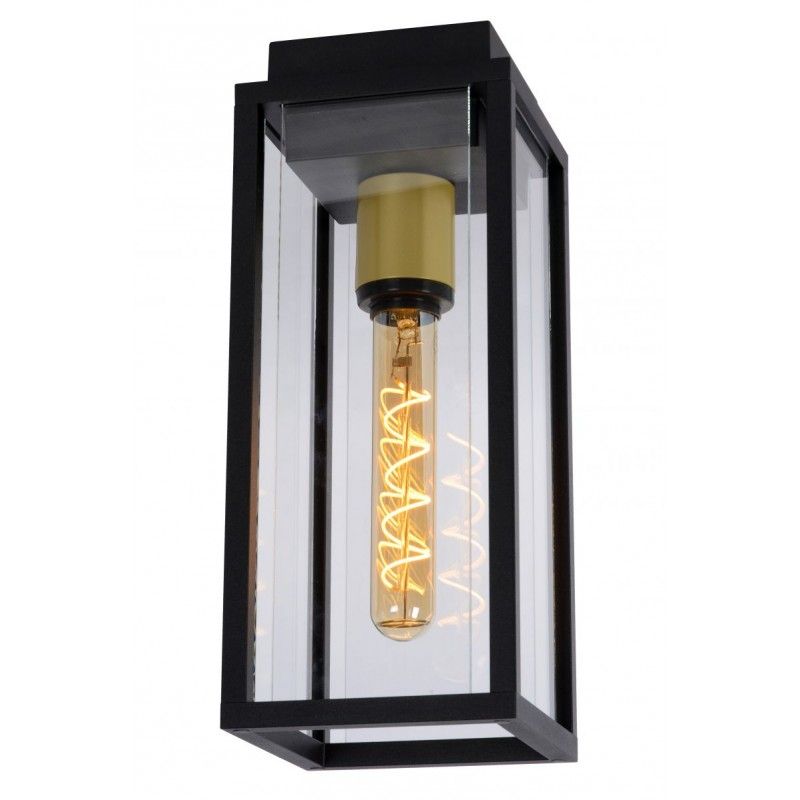 Lucide Lucide LAURENS - Flush ceiling light Outdoor - 1xE27 - IP54 - Black 27105/01/30