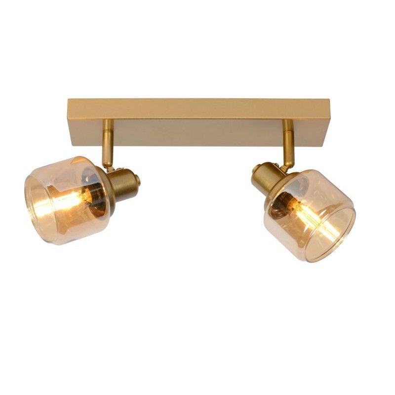 Lucide Lucide BJORN - Ceiling spotlight - 2xE14 - Matt Gold / Brass 77979/02/02