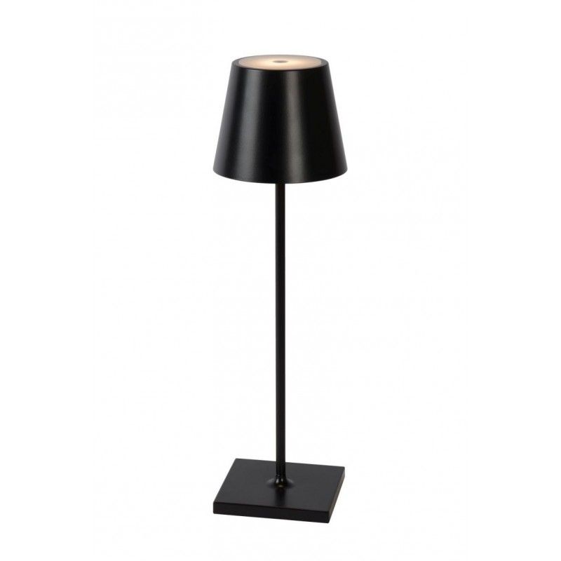 Lucide JUSTIN - stolná lampa Outdoor - 11 cm - LED Dim. - 1x2,2W 3000K - IP54 - Black 27888/04/30