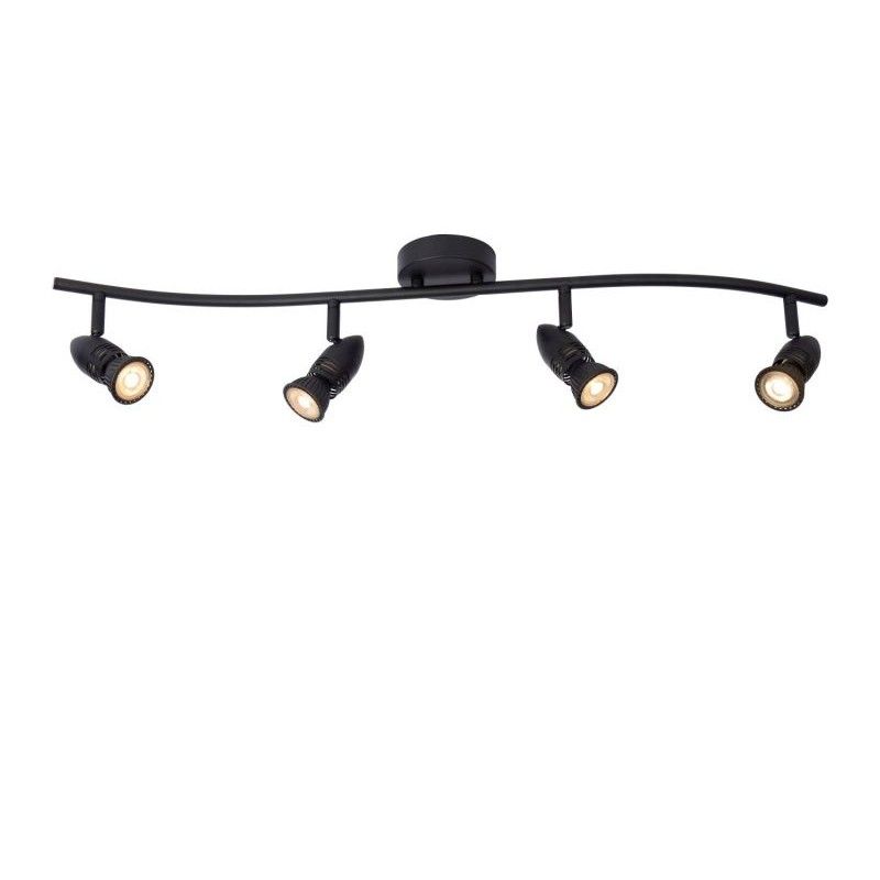 Lucide Lucide CARO - Ceiling spotlight - 4xGU10 - Black 13955/04/30