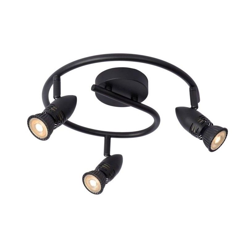 Lucide Lucide CARO - Ceiling spotlight - ? 31 cm - 3xGU10 - Black 13955/03/30