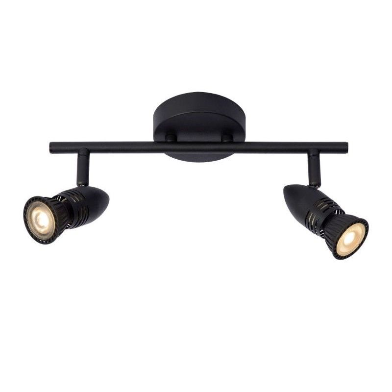 Lucide Lucide CARO - Ceiling spotlight - 2xGU10 - Black 13955/02/30
