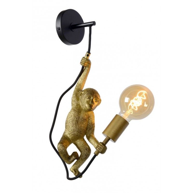 Lucide Lucide EXTRAVAGANZA CHIMP - Wall light - 1xE27 - Black 10202/01/30