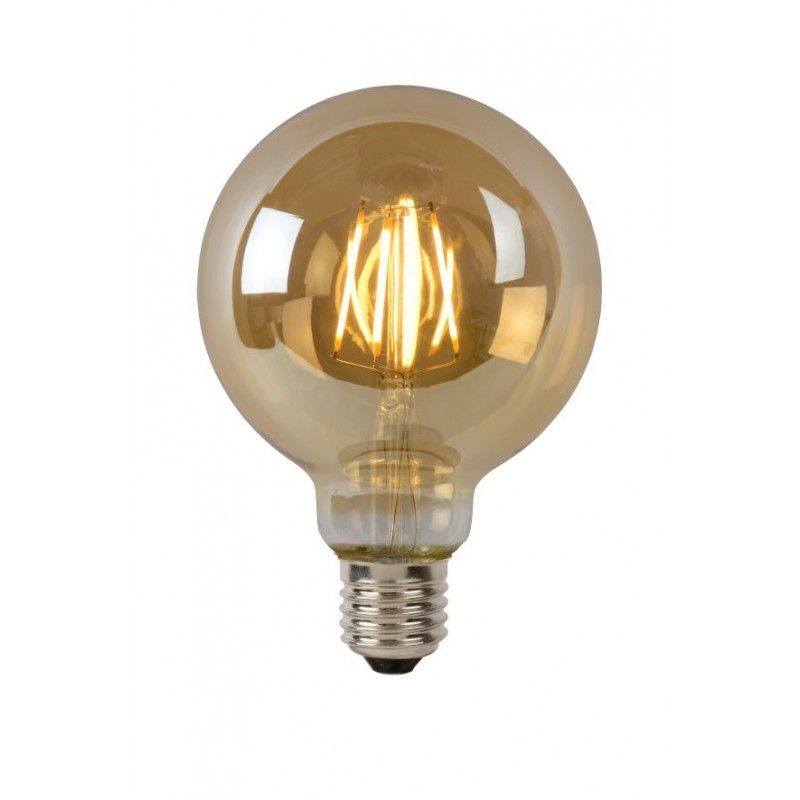 Lucide Bulb LED G95 Filament E27/5W 550LM 2700K Amber 49069/05/62