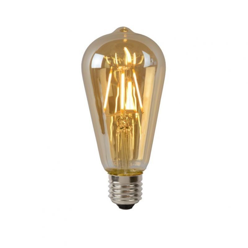 Lucide Bulb LED ST64 Filament E27/5W 500LM 2700K Amber 49068/05/62