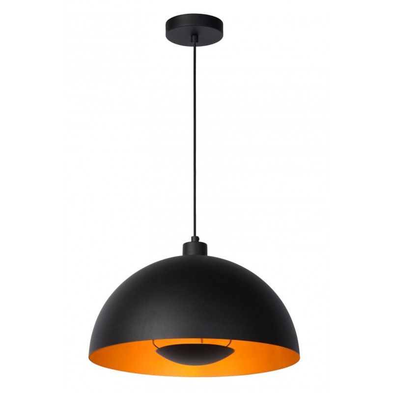 Lucide SIEMON Pendant Light E27/40W Black 45496/01/30