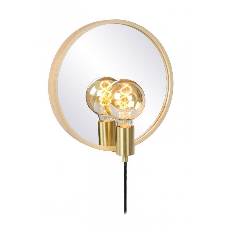 Lucide REFLEX Mirror Wall light E27/25W Light Wood 36213/31/72