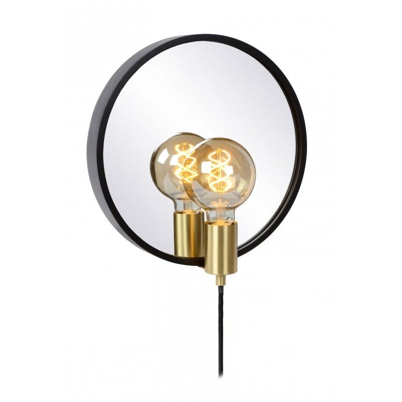 Lucide REFLEX Mirror Wall light E27/25W Black 36213/31/30