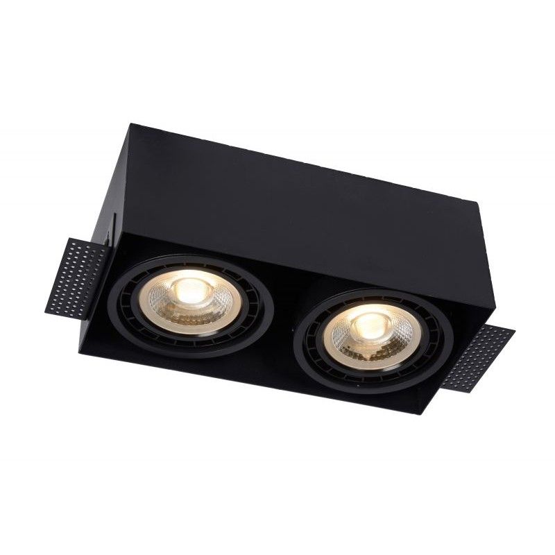 Lucide TRIMLESS Recessed spotlight 2xGU10 Black 09931/02/30