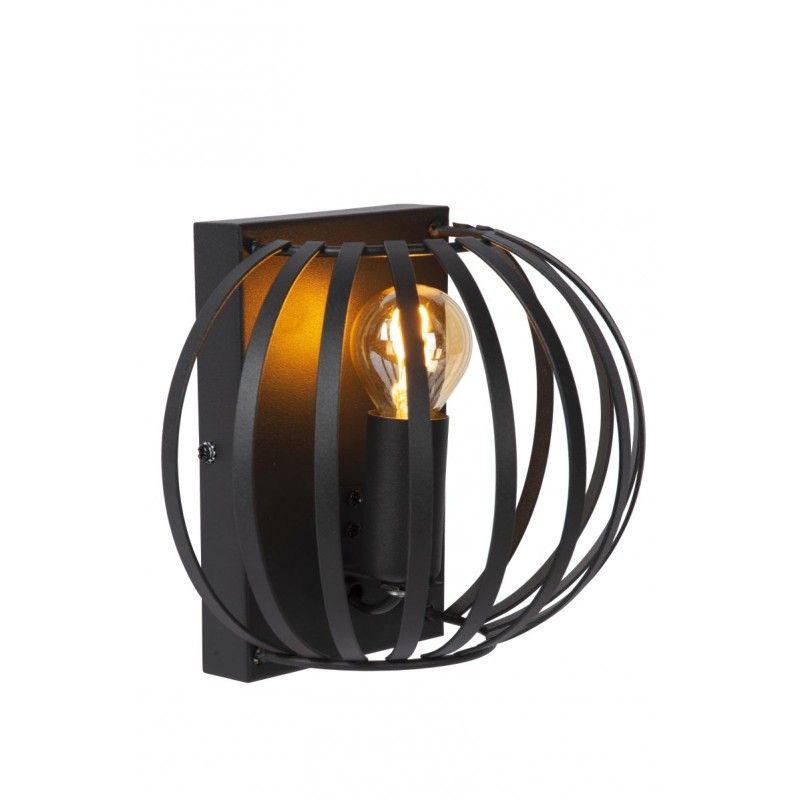 Lucide MANUELA Wall light E14/40W Black 78274/01/30